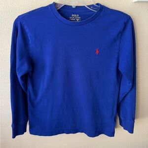 Polo Ralph Lauren Boys Cotton Long Sleeve Tee, Blue
